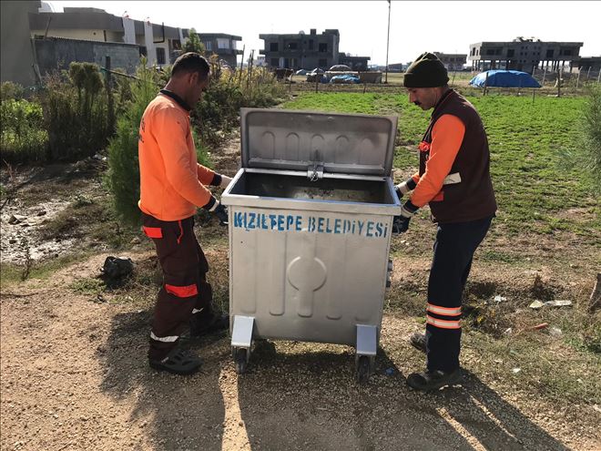 Kızıltepe Belediyesi 500 çöp konteyneri dağıttı
