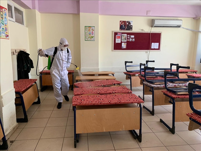 Mardin´deki Bin 200 okul dezenfekte edildi