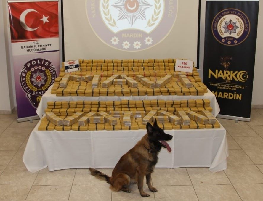Mardin’de son 4 ayda 500 kilogram uyuşturucu ele geçirildi