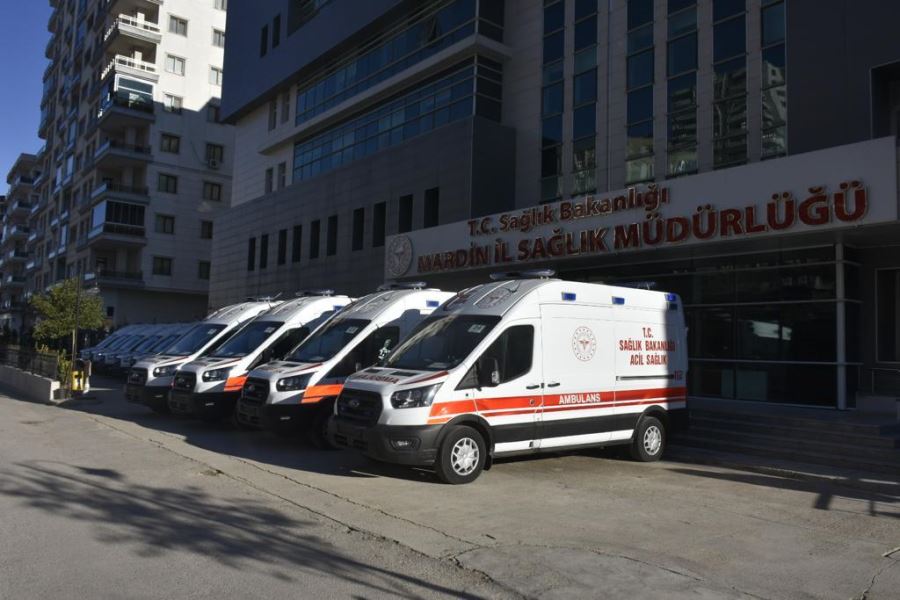Mardin’e 10 yeni ambulans