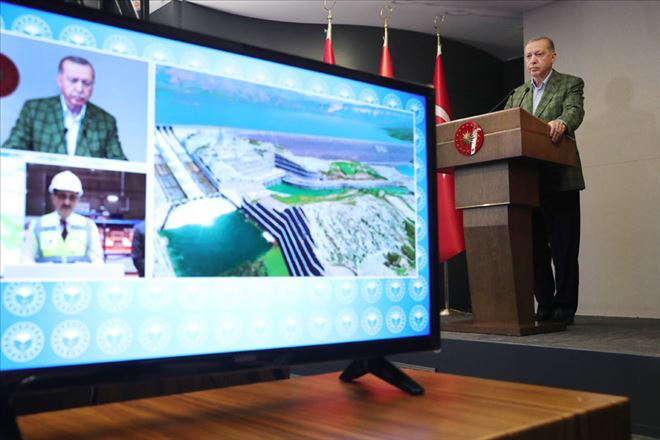 Cumhurbaşkanı Erdoğan video konferansla Ilısu Barajı programına bağlandı