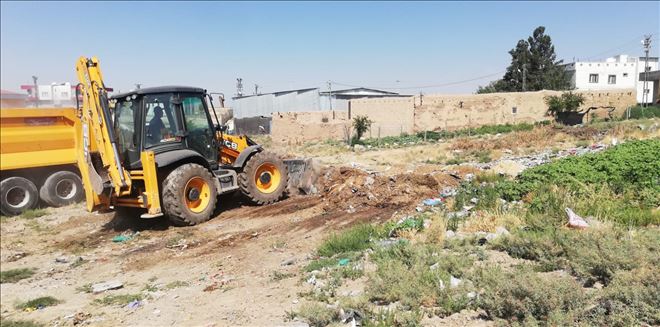 Kızıltepe Belediyesi köyden 21 kamyon çöp topladı
