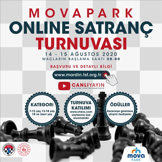 MOVAPARK online satranç turnuvası başlıyor