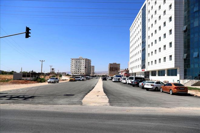 Cihanpol Hastanesi önünden geçen cadde asfaltlandı