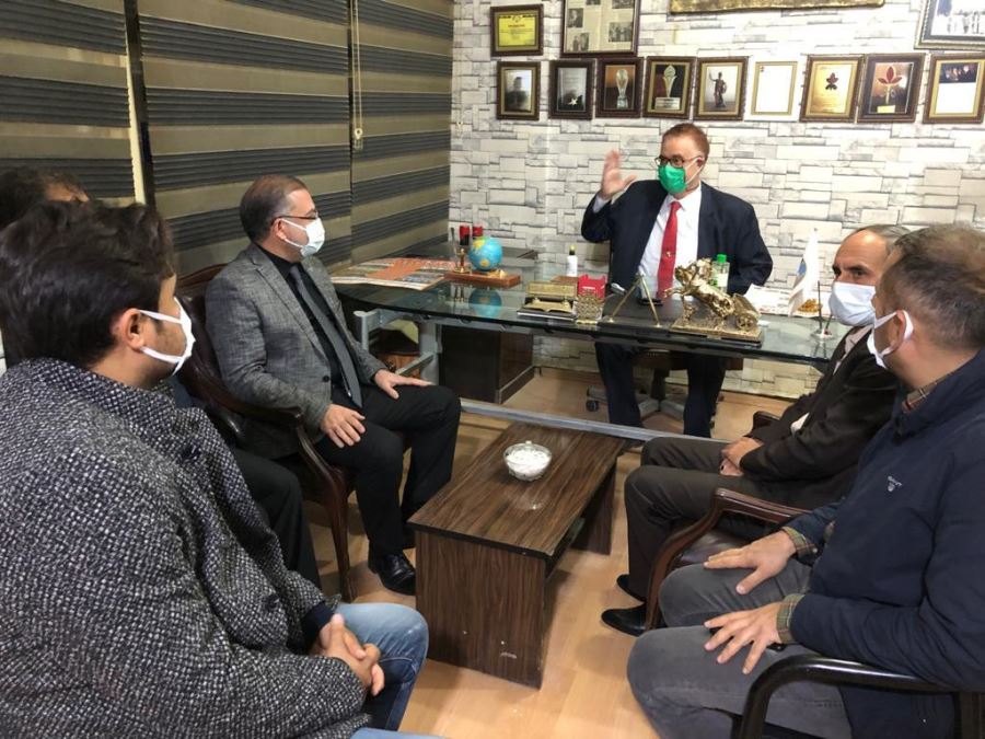 AK Parti Kızıltepe İlçe Teşkilatı’ndan Gazeteci Yazar Aydoğan’a ziyaret