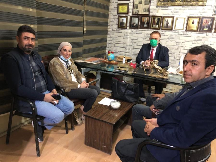 Gelecek Partisi kurucularından Olçok’tan Gazeteci Yazar Aydoğan’a ziyaret