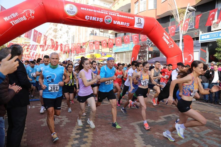 1.Uluslararası Mezopotamya Yarı Maratonu Koşuldu