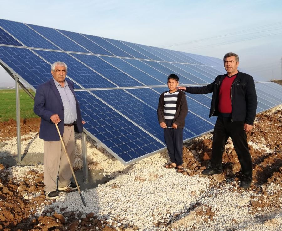 Kızıltepeli çiftçi tarlasını güneş paneliyle sulayacak