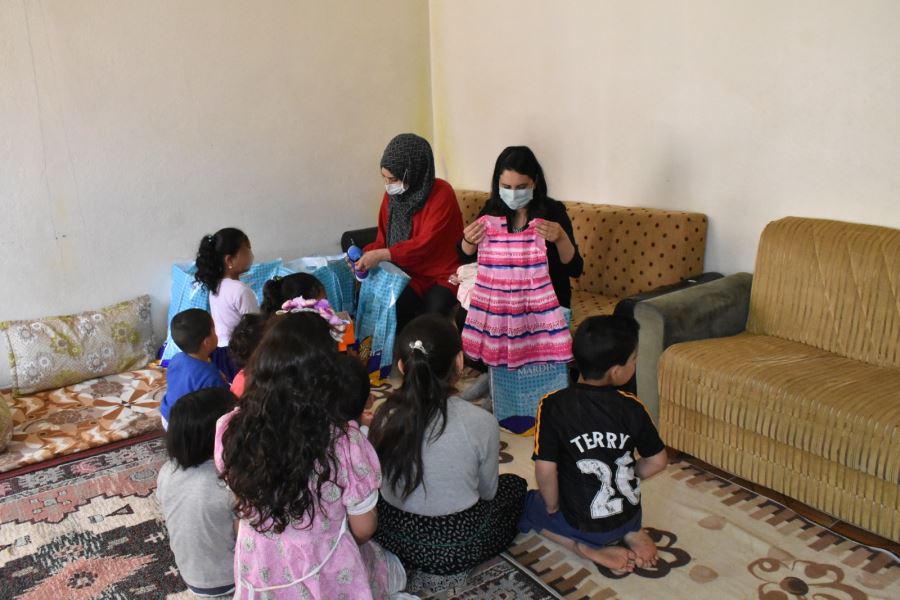 Mardin Büyükşehir Belediyesi, ihtiyaç sahibi Iraklı ailelere sahip çıktı