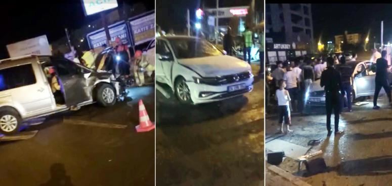 Kızıltepe’de trafik kazası biri ağır 4 yaralı