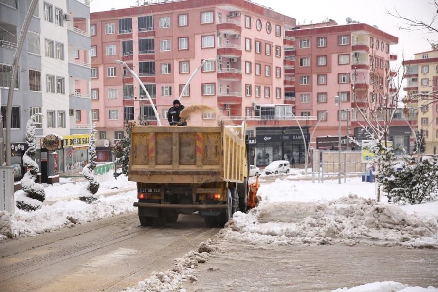 Mardin’de kar ile mücadele seferberliği