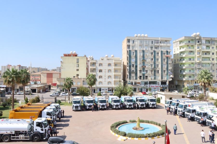 Kızıltepe Belediyesi temizlik için araç filosuna genişletti