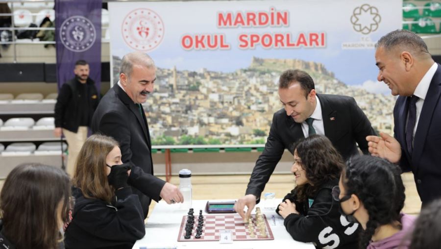 Mardin’de Okul Sporları Satranç Bölge elemeleri turnuvası başladı