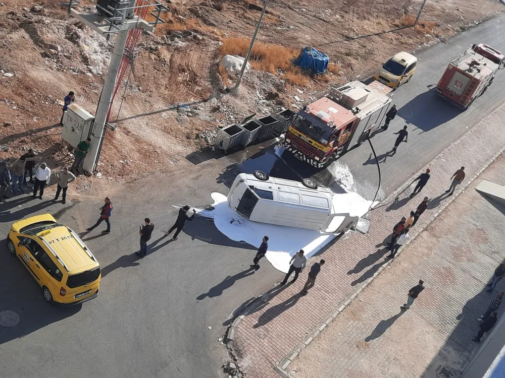 Kızıltepe’de iki araç çarpıştı: 1 yaralı
