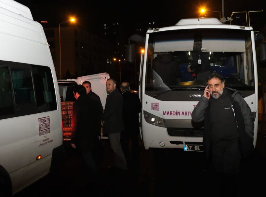 Mardin Artuklu Üniversitesi Deprem Bölgesine Yardımlarını Sürdürüyor