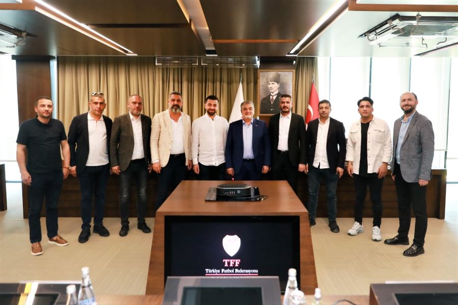 TFF 3. Lig’e yükselen kulüplerin Başkanları, Mehmet Büyükekşi’yi ziyaret etti