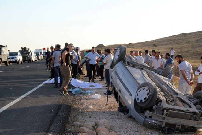 Midyat`ta trafik kazası:1 ölü