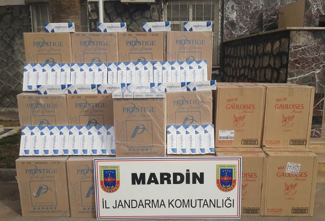 Mardin`de kaçak sigara ele geçirildi