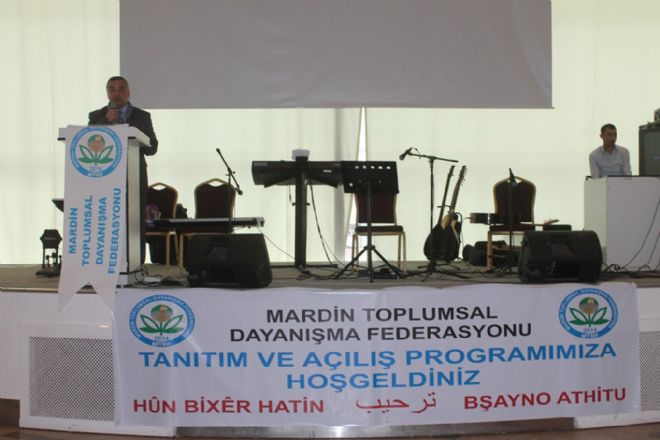 Mardin Toplumsal Dayanışma Federasyonu açılış tanıtımı yapıldı