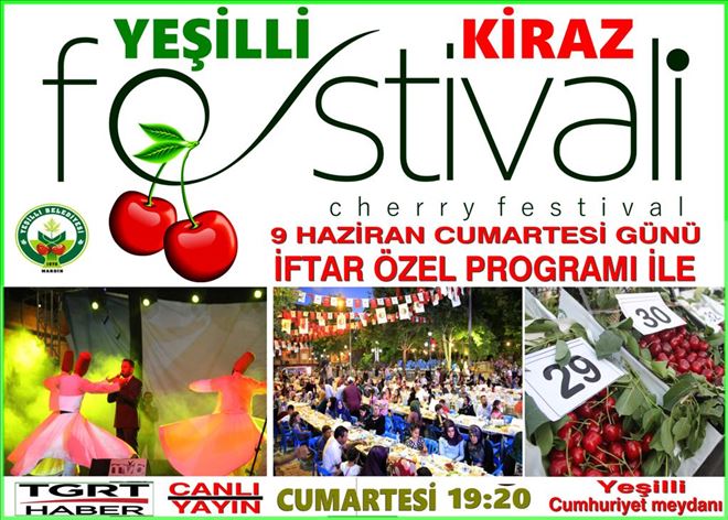 Yeşilli Kiraz Festivali Başlıyor