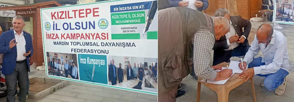 ‘Kızıltepe İl Olsun’ imza kampanyası başlatıldı