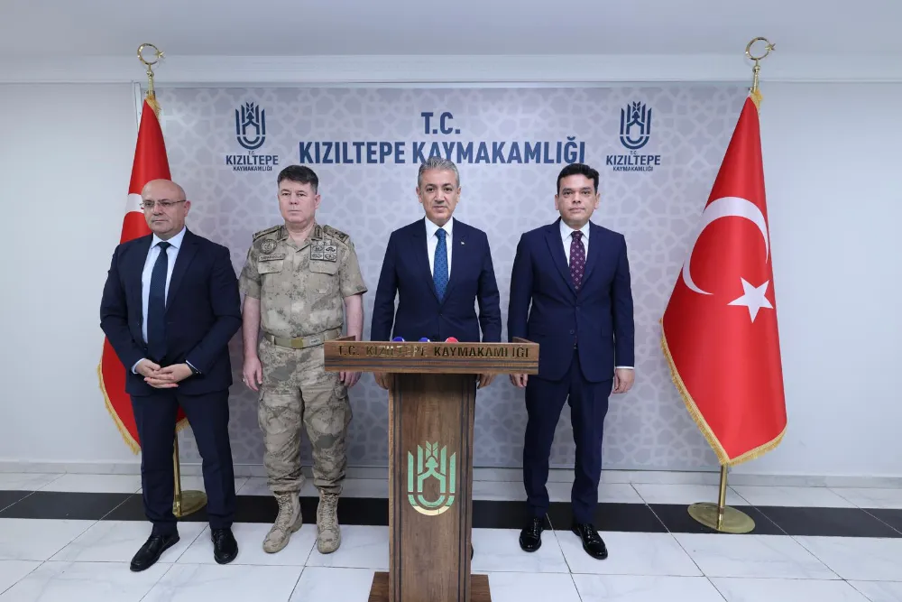 Mardin Valisi Akkoyun, Kızıltepe’de “Asayiş ve Güvenlik Değerlendirme Toplantısı”nda konuştu