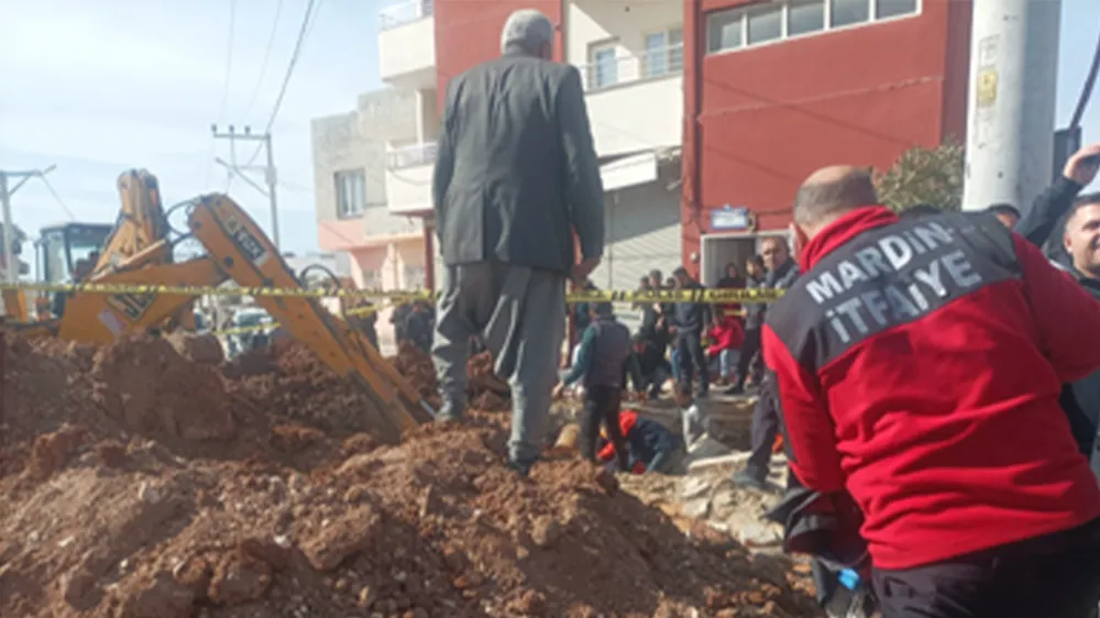 Kızıltepe’de göçük altında kalan tesisat ustası hayatını kaybetti