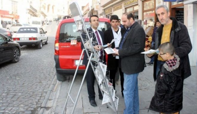 Mardin BİK`ten Gazete standı hizmeti